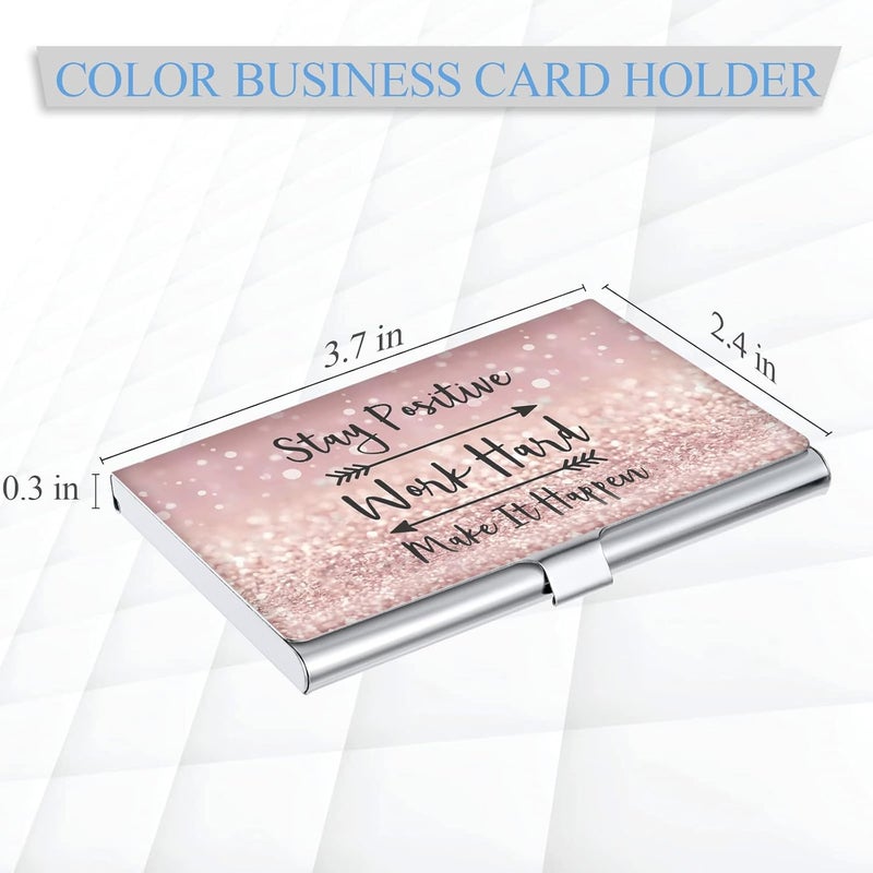 Xavier Business Card Holder，Color Printing Men's and Women's Business Card Case，Ultra-thin Metal Business Card Organizer，Carry-on Pocket Wallet Business Card Holder - Image 2
